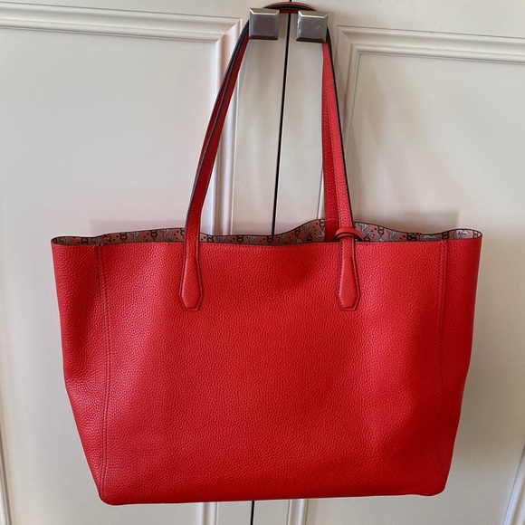 Tory Burch Blake Tote Red/Orange - Picture 2 of 11